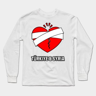 Pray for Turkiye and Syria earthquake Long Sleeve T-Shirt